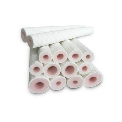 China Home 3/8 5/8 White Twin Tube PE Foam Insulation Tube For Air Conditioner for sale