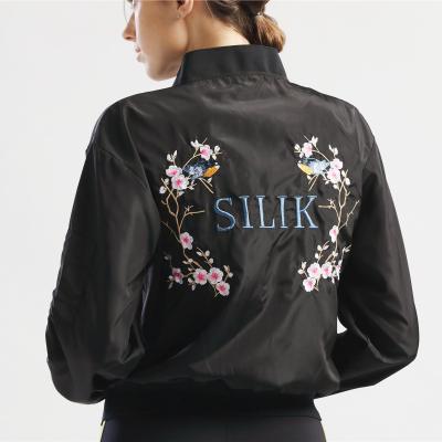 China Breathable Factory Wholesale Custom Logo Originally Bomber Jacket For Women Equipment Anorak Embroidery for sale