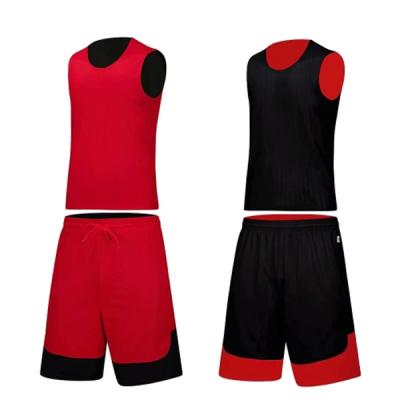 China Breathable Factory Wholesale Custom Cheap Sports Wear Reversible Basketball Team Wear For Men for sale