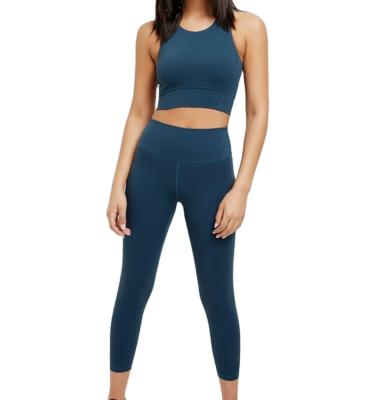 China Breathable Factory Wholesale Custom Workout Apparel Yoga Set Breathable Yoga Set Gym Wear Yoga Sets Women Fitness Sport Suit for sale