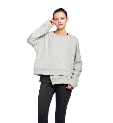 China Viable Factory Wholesale Custom Insignia Sweater O Neck Plain Women Sweater Oversized Street Wear Sweater For Women for sale