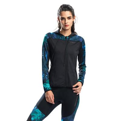 China Wholesale Sports Jacket Breathable Women Jacket Long Sleeves With Hat For Gym Wear for sale