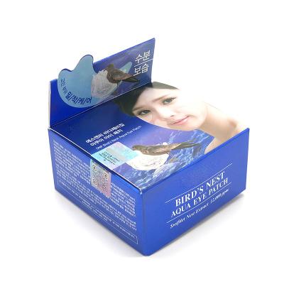 China Recyclable Bird's Next Aqua Eye Patch 350 Gsm Art Paper Packaging Boxes for sale