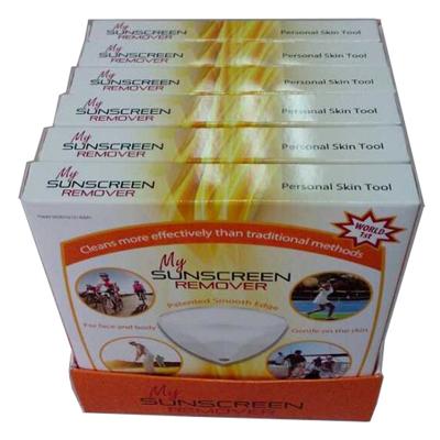 China Recyclable Cosmetics Printed 350gsm Corrugated Countertop Counter Card Display for sale