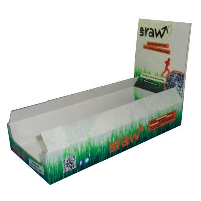 China Recyclable Corrugated Paper Folding Rack Gift Box Boat Packaging Display Box For Tire for sale