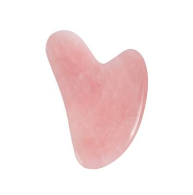 China Face Lift / Anti-Puffiness Dark Circles / Peel Revitalizer Rose Quartz Facial Gua Sha Tools Massage Tool Rose Crystal Stone Natural Jade Gua Sha Scraping Board for sale