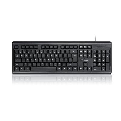 China Keyboard standard multimedia teclado keyboard numeric keypad office 2.4G business factory built usb wired keyboard for sale