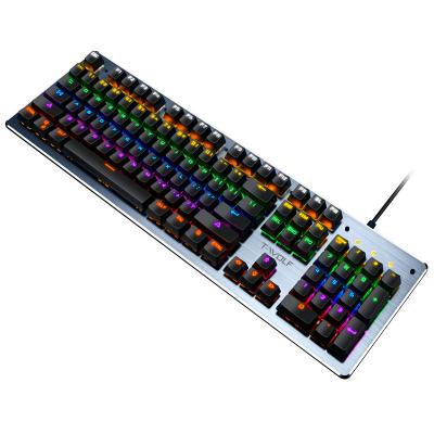 China TWOLF T70 RGB LED optical mechanical keyboard real backlight waterproof game for home use computer office factory direct sale for sale