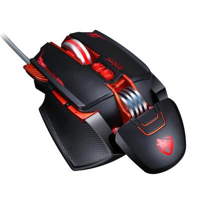 China TWOLF Game USB Wired Backlight 8D Programmable Adjustable Custom Button 6400DPI Gaming Mouse Mechanical Gaming Mice For Pro Gamer/LOL for sale