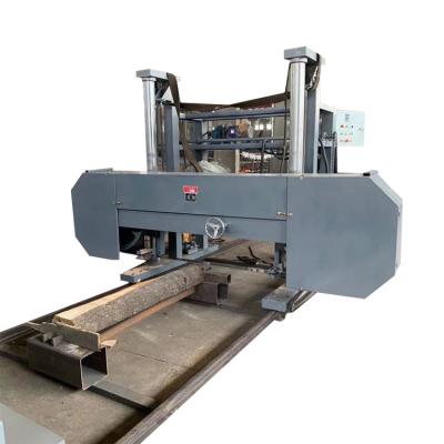 China New Horizontal Log Cutting Diesel Portable Horizontal Band Sawmill Woodworking Machinery CNC Fully Automatic Band Saw Machine for sale