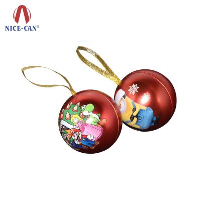 China Custom Tin Candy Box Christmas Gift Ball For Tin Candy Box Packaging for sale