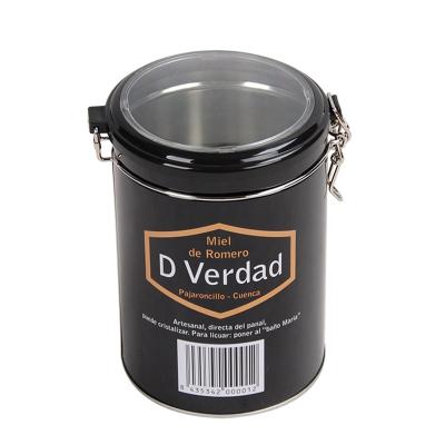 China Coffee Bean Tin Can Storage Containers With Metal Rack For Coffee Bean Tin Can for sale