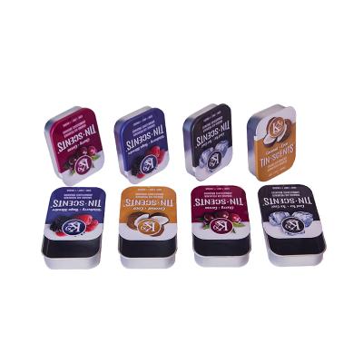 China Candy Tin Box Customize Square Tin Box Small Mini Rectangular Sliding Metal Candy Tin Box Packaging for sale