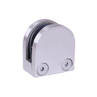 China Modern 316L Stainless Steel Frameless Square Corner Clamp Double Side Glass To Glass Clamps No Hole for sale