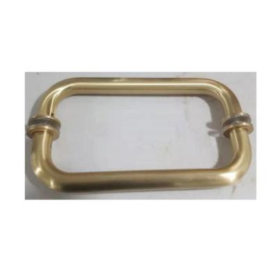 China Modern High Quality Tempered Glass Door Room Small Round Shower Handle Handle for sale