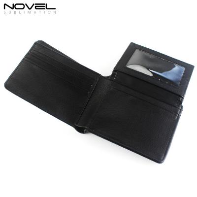 China No Wallets Custom Blank Purse Bi-fold PU Leather Sublimation Mens Wallet With Card Holder for sale