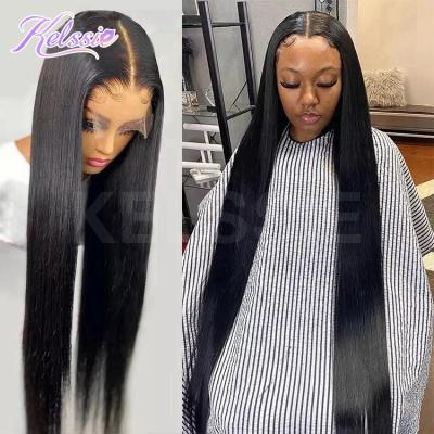 China Free Sample Cheap Silky Straight Wave Raw Hair HD Lace Wig, 5*5 Cuticle Aligned Raw Virgin Swiss Lace Front Wig, HD Hair Wigs 13x4 13x6 for sale