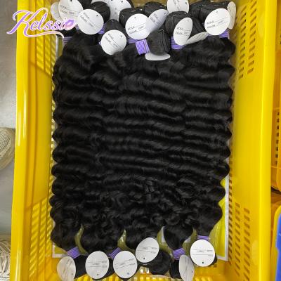 China 100% Bundle, Free Sample Natural Double Wave Hair Weft Extension, Deep Drawn 12a 10a Double Wave Hair Weft Loose Wave Hair Extension for sale