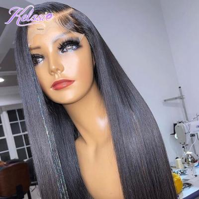 China Silky Straight Sheer Lace Front Virgin Human Hair Wig, Indian Hair Vendor Full Lace Hd Wig, Full Hd Wave 13x4 13x6 Hd Closure 6x6 5x5 Lace Wig for sale