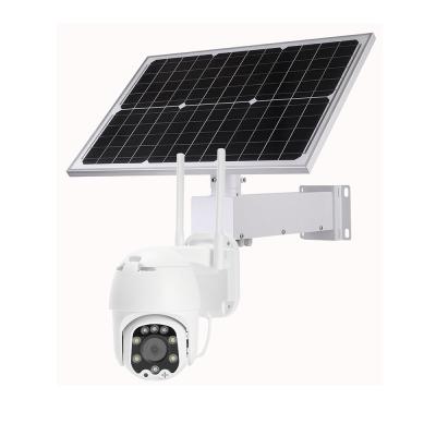 China Human motion tracking high quality 4G camera solar system 24 hours recording 40W solar panel with 20AH battery 4G ptz camera 2MP wireless camera for sale