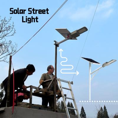 China 2023 Eco-friendly street light IP65 waterproof street light 60w 70w 100w 120w outdoor integrated all in one solar led street light for sale