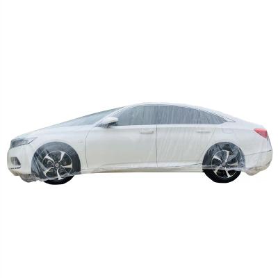 China Universal Car Moisture Proof Clear Plastic Disposable Cover for sale