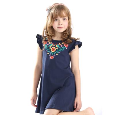 China New Breathable Summer Style 3-8 Years Baby Dress Embroidered Bridesmaid Dress Clothes for sale