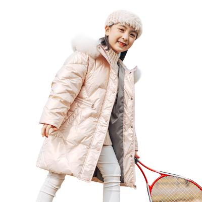 China Waterproof Colorful Kids Down Parkas Coat Girl Children's Winter Down Jackets for sale