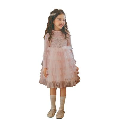 China 2021 Autumn New Kid Breathable Perfume Little Girl Clothes Exotic Korean Princess Dress Girl Children Dress for sale