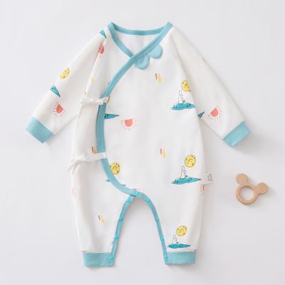 China Casual High Quality Fine Workmanship Round Neck Simple Baby Sleepwear Baby Romper for sale