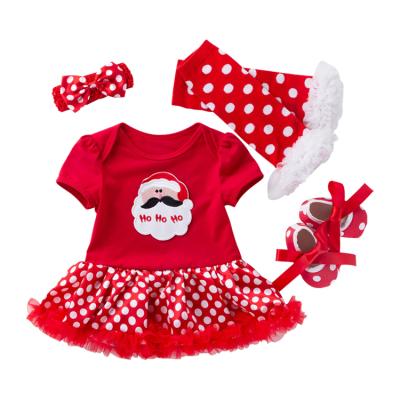 China 2021 QUICK DRY Sleeveless Baby Clothes Set Christmas Dress Babies Clothing Sets for sale