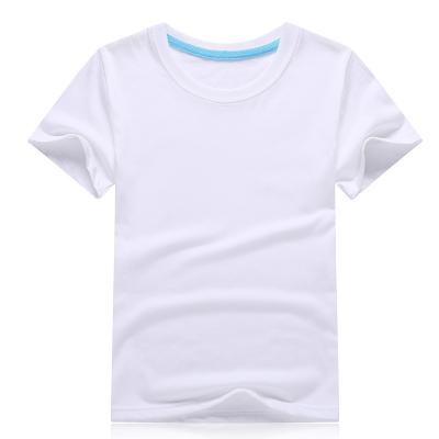 China Kids Anti-pilling Summer New Solid Color Short Sleeve Cotton Casual Graphic T-Shirts for sale