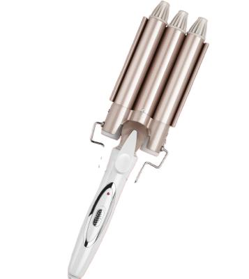 China Adjustable 3 Barrel Curling Iron Ceramic Wand Hair Curler Hesitate Crimper Hair Styling Tool Rollers Styling Tools Hair Styler for sale