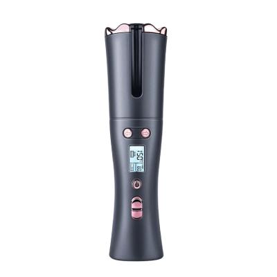 China Wholesale Rechargeable Cordless Hair Curler Rotating Plastic Private Label Hair Styler Automatic Hair Curler for sale