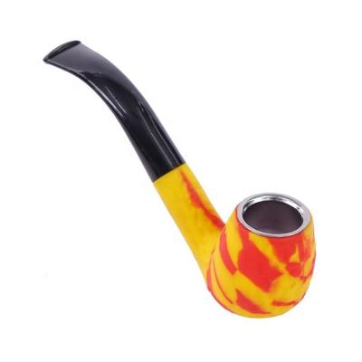 China Durable High Quality Aluminum Glass Tobacco Pipe Smoking Water Hand Smoking Pipes for sale