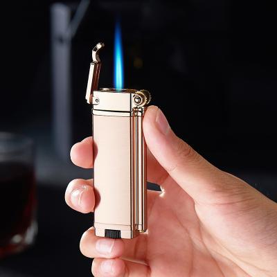 China Windphoof Butane Lighters Promotion Refillable Cigar Lighter Reactors Flame Windproof Lighter for sale