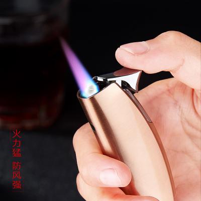 China Hot Selling Refillable Windphoof Reactors Flame Gas Lighters Promotion Cigar Lighter for sale