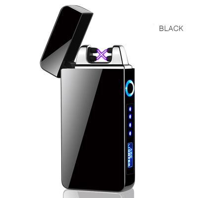 China USB Rechargeable Lighter New Eco - Friendly Rechargeable Electronic Lighter Dual Metal Arc Lighter for sale