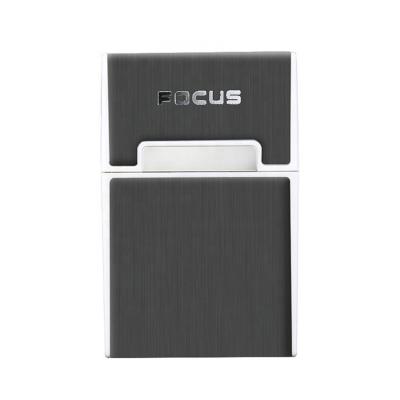 China Slim Packaging 20 Plastic Tobacco Box Magnetic Buckle Metal Tobacco Case for sale