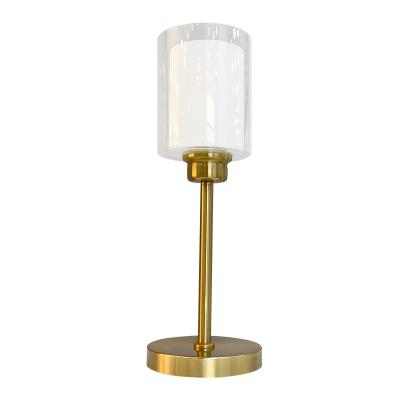 China E26 E27 Modern Industrial Glass Table Lamps Bedroom Bedside Nightstand Desk Lamps Shade Table Lamps For Reading Living Room Bedroom for sale