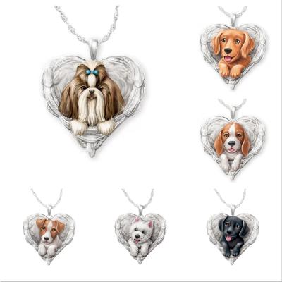 China Lady of Angel Heart Necklace Dog Necklace from Cute Cute Children's Necklace for sale