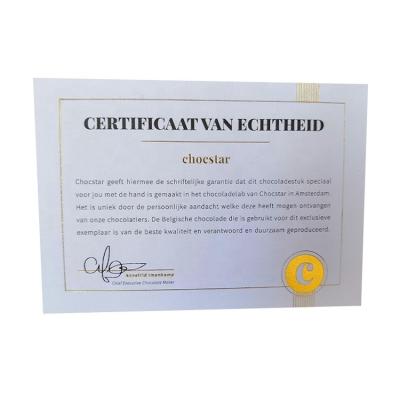 China Certificate Cards Customized C-6 Large Paper Card Offset Printing Thank You Order Order To Accept Certificate Gift Cards for sale