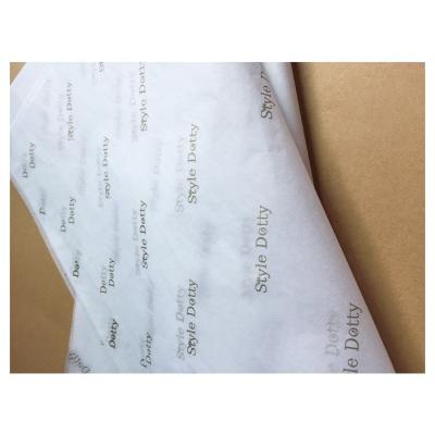 China TP-96 Gift Box Decoration Moisture Proof Luxury Shipping Carton Wrapping Clothing Tissue Paper Custom Logo White Gold Foil Tissue Paper Packaging for sale