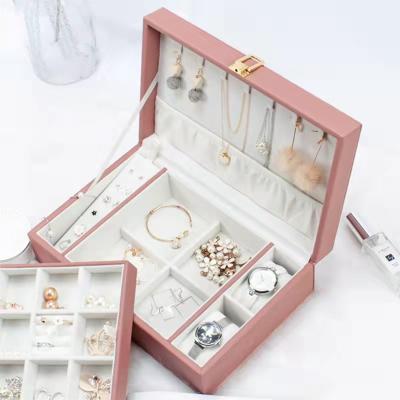 China Different Lines Eco-friendly Jewelry Display Box For Ring Necklace Bracelet Storage for sale