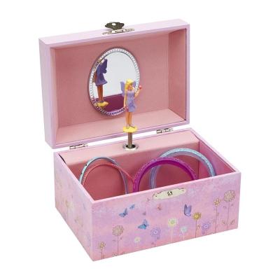 China Wholesale Fashion High Quality Handmade Elegant Children MDF Antique Musical Jewelry Box for sale