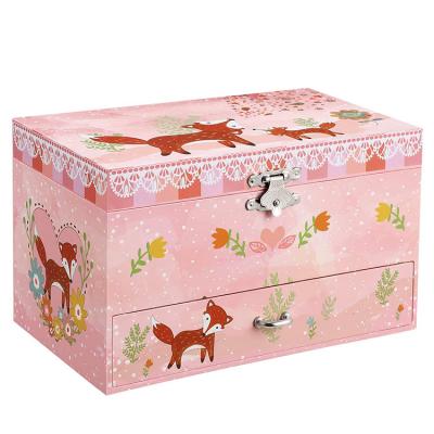 China Hot Sale MDF Kids Jewelry Box & Music Ballerina Kids Gift Jewelry Case for sale