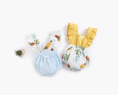 China Comfotable Baby Romper Summer Baby Sling Pet Clothes Pineapple Newborn Baby Clothes for sale