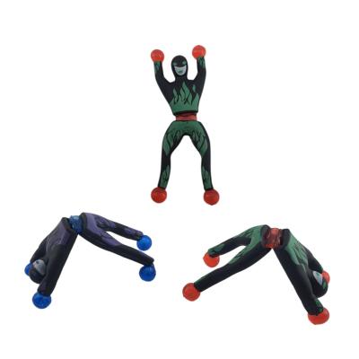 China Educational Toy Wholesale Funny Kids Promotional Gift Funny Wall Spider Man Sticky Climbing Toy for sale