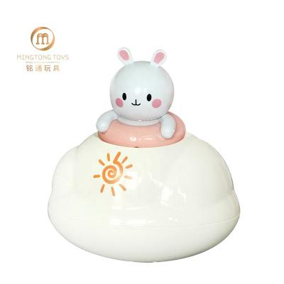 China Funny White Bunny Floating Plastic Baby Bath Play Toy Summer Children Shower Time Bath Toys for sale