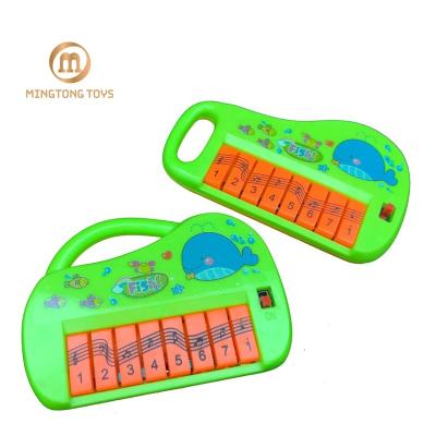 China Toy Wholesale Mini Children Cartoon Musical Instrument Battery Operated Simple 8 Head Baby Piano Toy For Children for sale